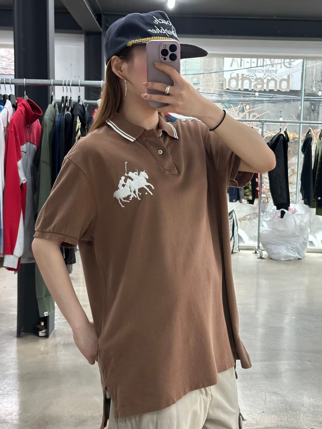 폴로랄프로렌 빅포니 넘버링 Pk 반팔티 브라운 상품이미지4