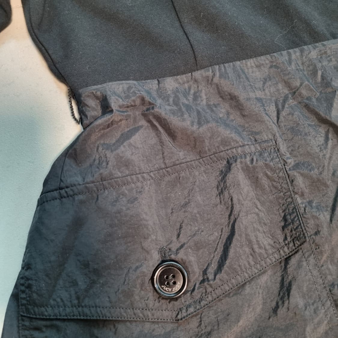 쥬시쥬디 우븐 배색 져지원피스 상품이미지6