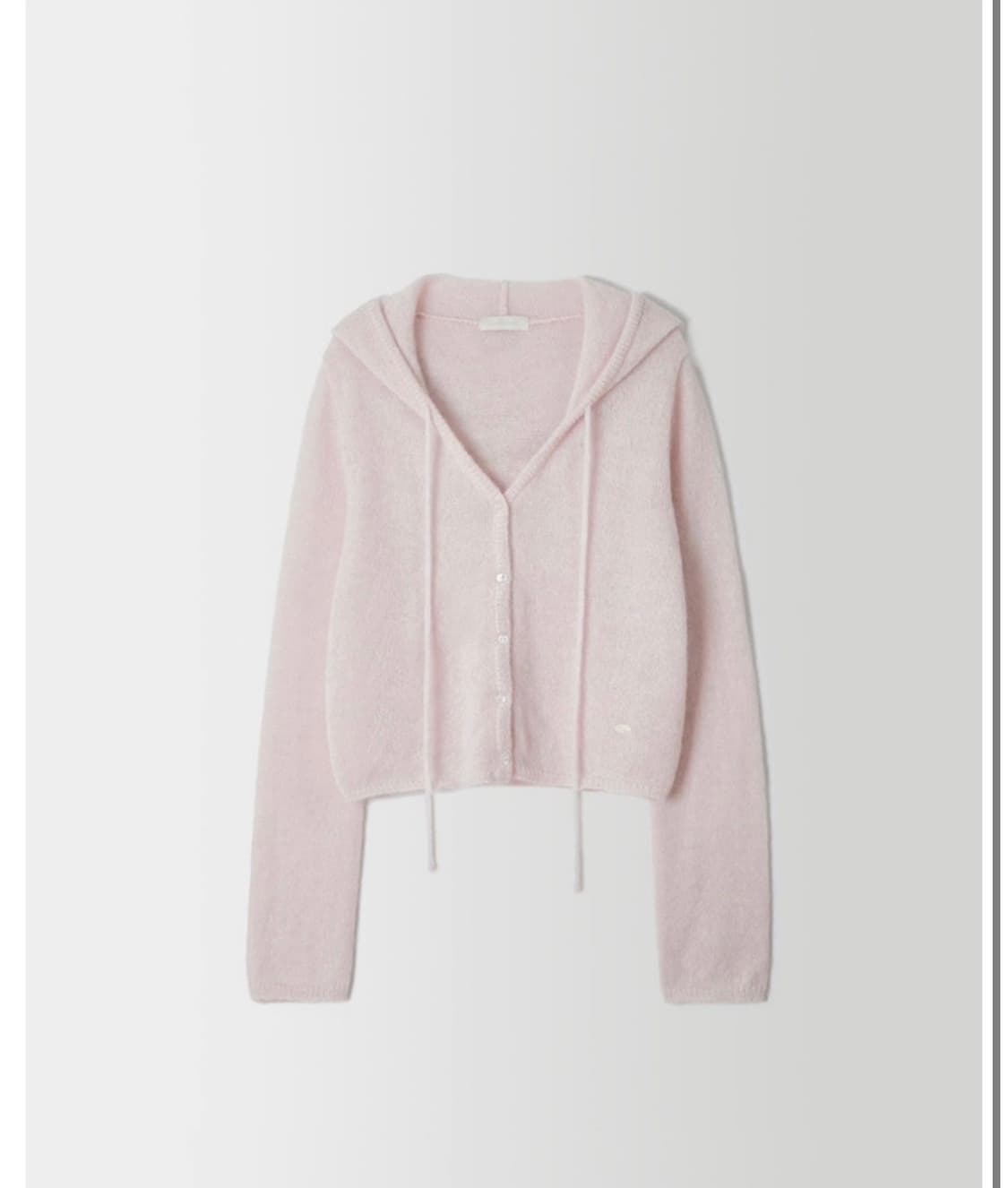 온드민 로우 후드 가디건 핑크 새상품 상품이미지1