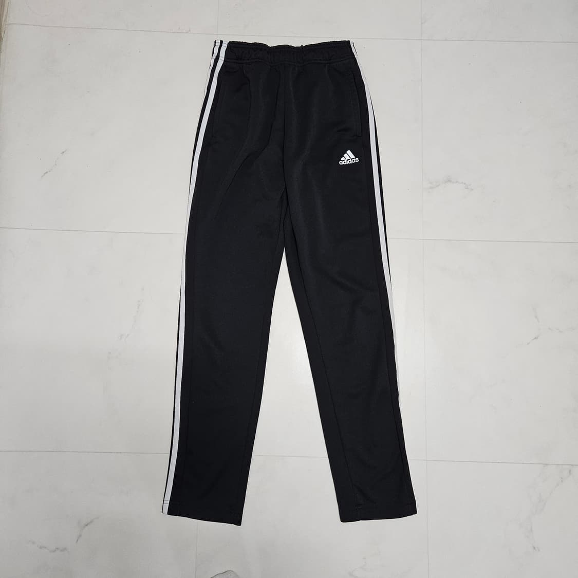 M 아디다스 삼선 트레이닝 바지 블랙 검흰 상품이미지2