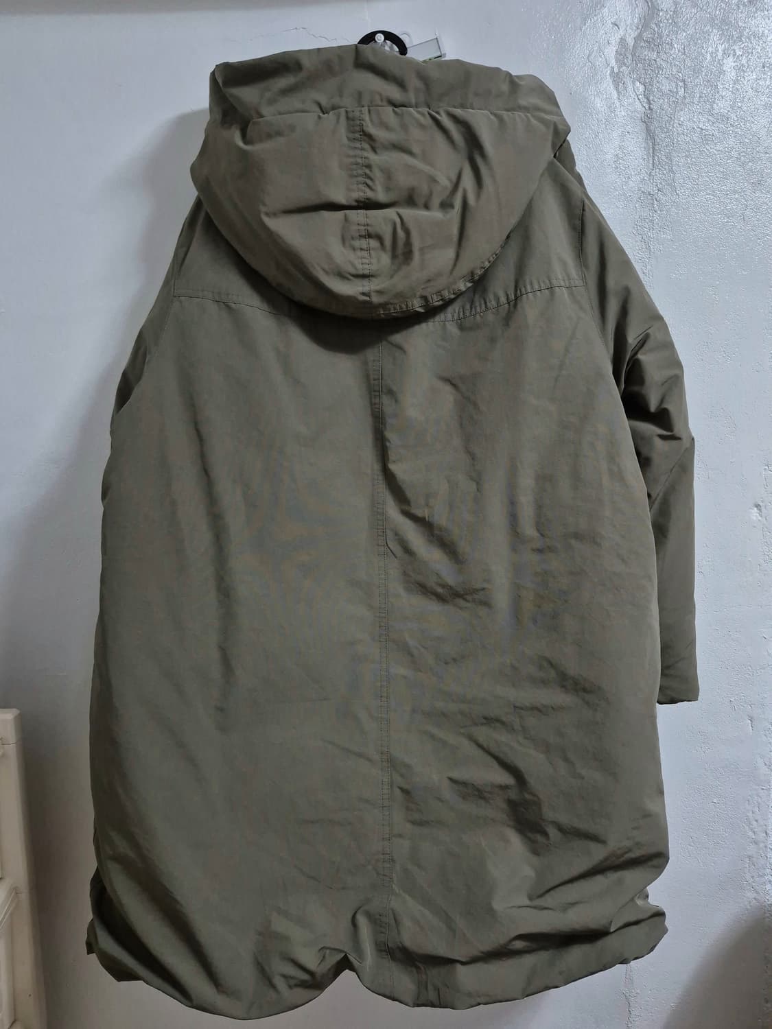 studio tomboy 후드 롱다운패딩 코트 카키 상품이미지3