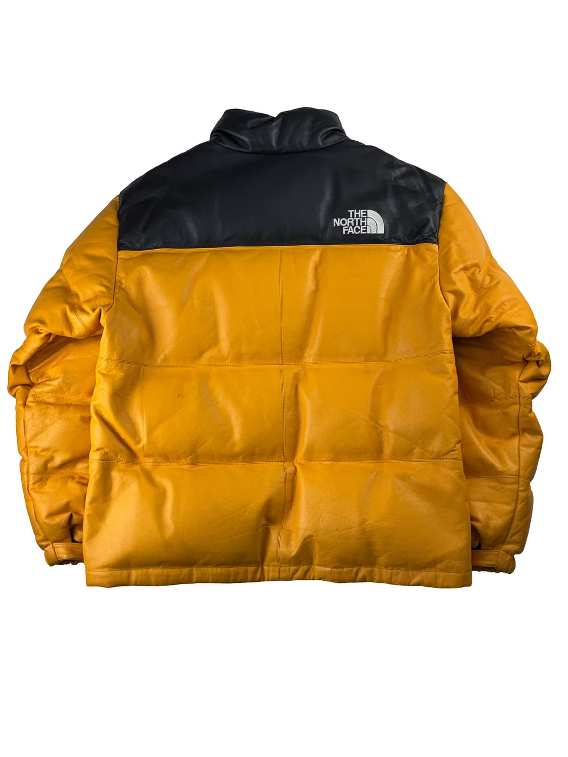 슈프림 x 노스페이스 레더 눕시 자켓 옐로우 상품이미지2