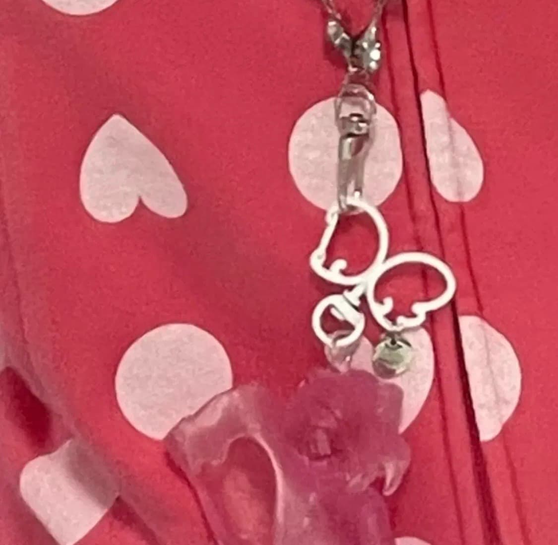 아디다스 빈티지 하트 도트 핑크 후드집업 상품이미지2