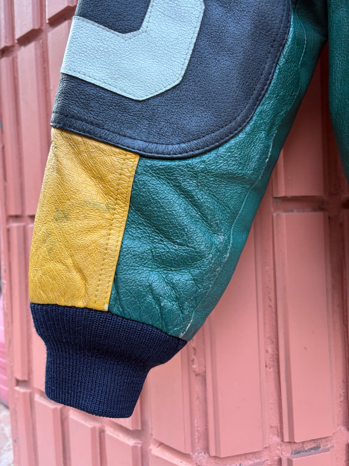 Vintage 올드스쿨 레더 자켓 상품이미지3