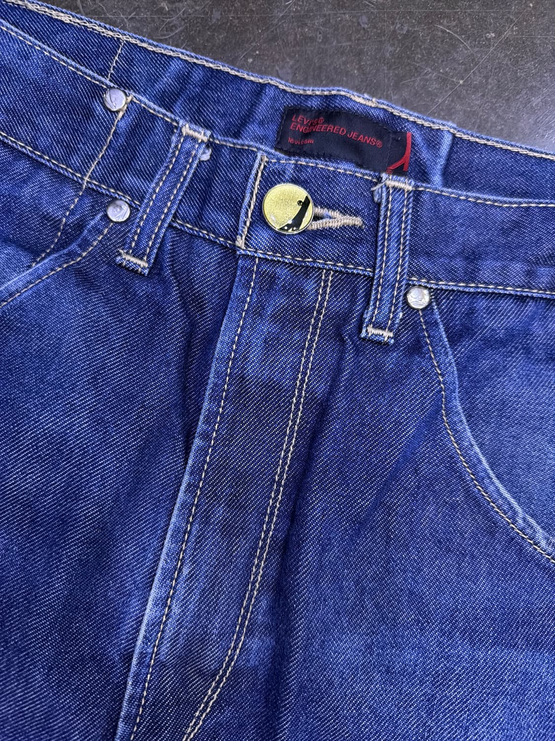 리바이스 엔지니어드진 절개라인 빈티지 데님팬츠 30 상품이미지5