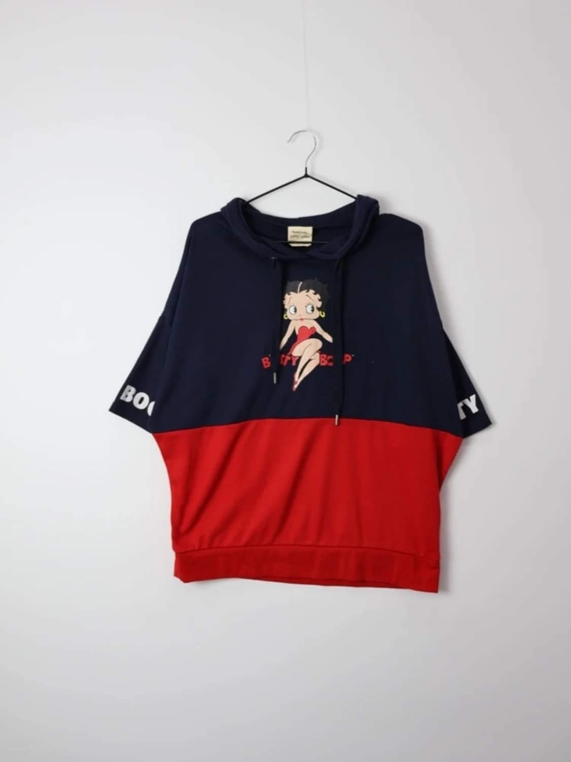Betty Boop Two Tone Hooded T Shirt 상품이미지4