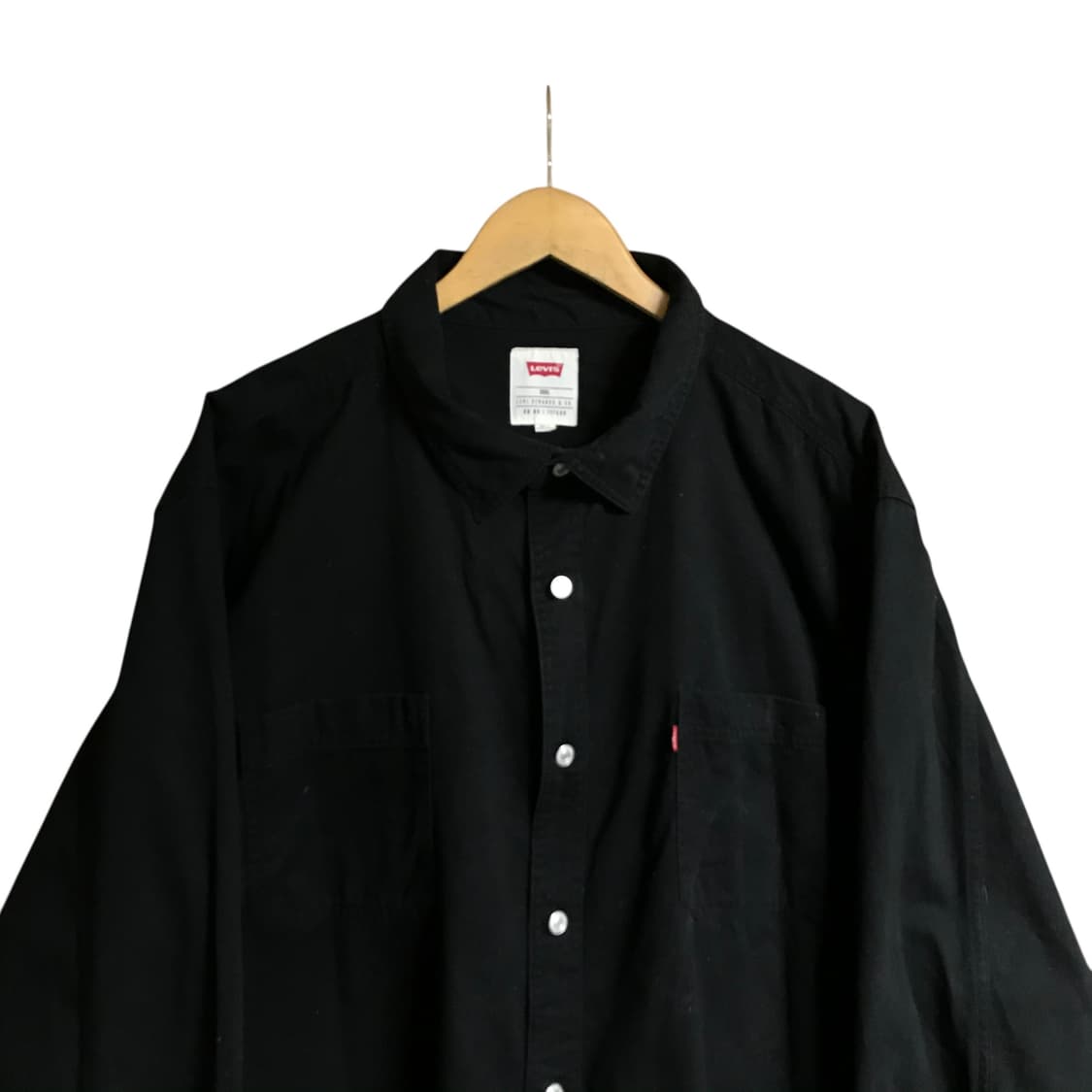 리바이스 00s 검정 워크셔츠 상품이미지2