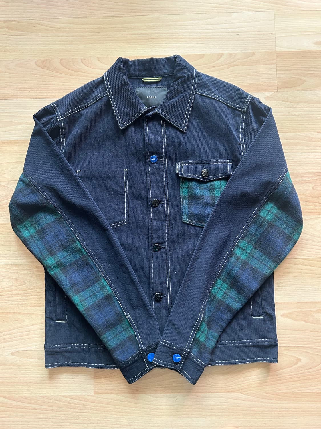 코듀로이 체크 셔츠 자켓 상품이미지1