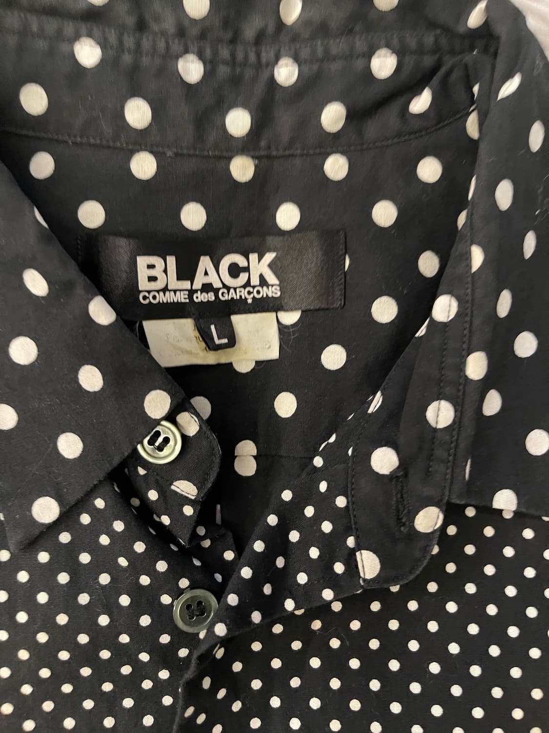 꼼데가르송 도트 셔츠 상품이미지2