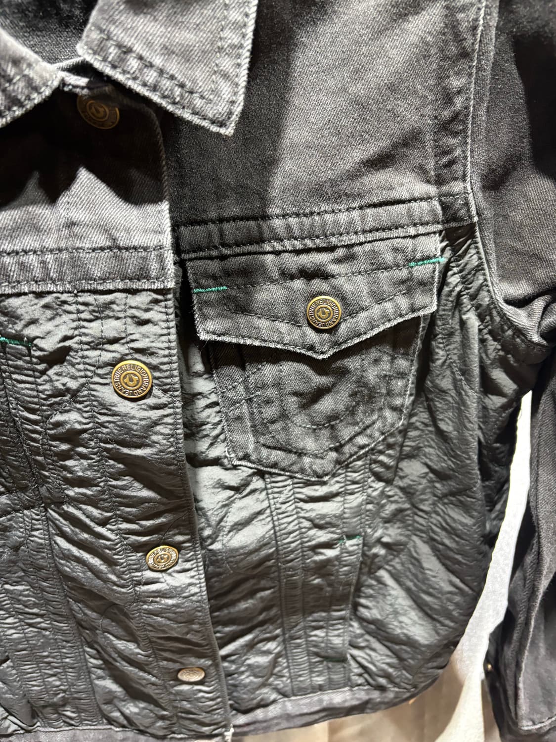 S 트루릴리전 퀼팅 원포켓 데님자켓 상품이미지4