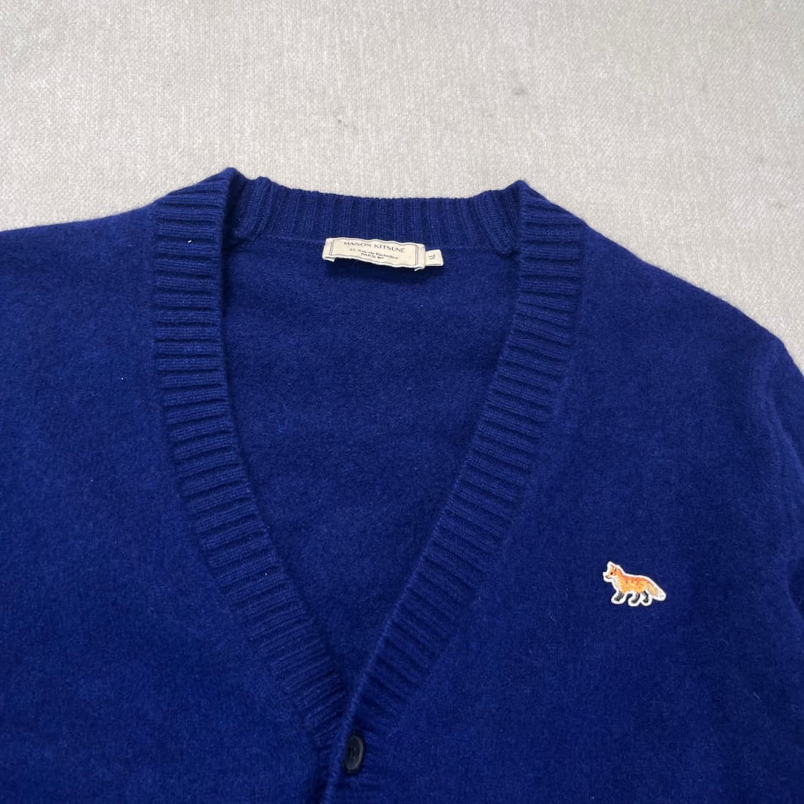 95 메종키츠네 폭스 램스울 가디건  상품이미지2