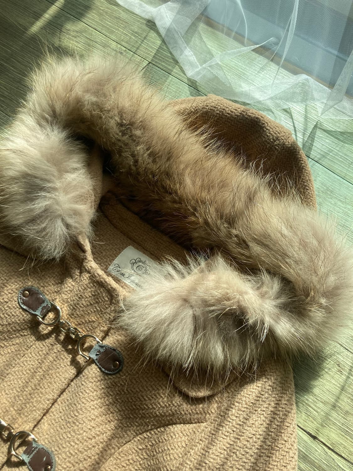 사와코 하구미 슈가슈가룬 바닐라 오네갸루 화이트 갸루 토키털 퍼 코트  상품이미지4