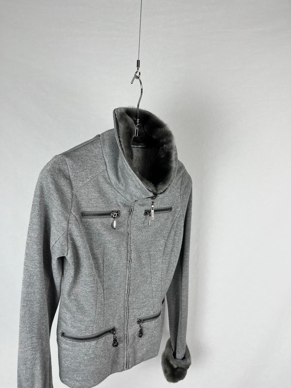 Vintage 퍼 하이넥 자켓  상품이미지3