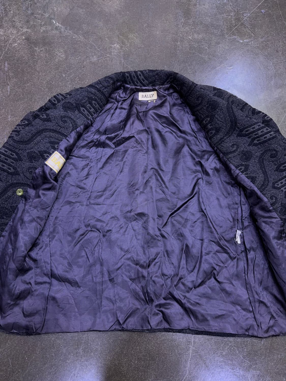 발리 울 라나 빈티지 패턴 레트로 더블 블레스트 코트 M 상품이미지6