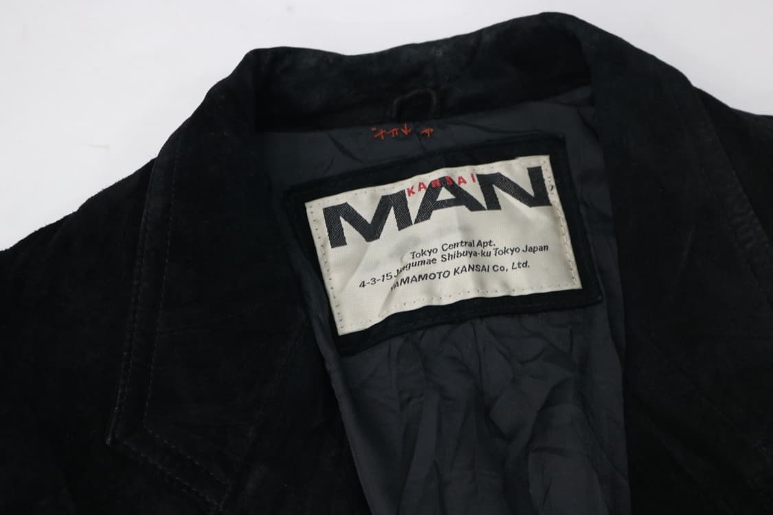 Kansai Man 칸사이맨 빈티지 블랙 돈피 스웨이드 레더 자켓 상품이미지4