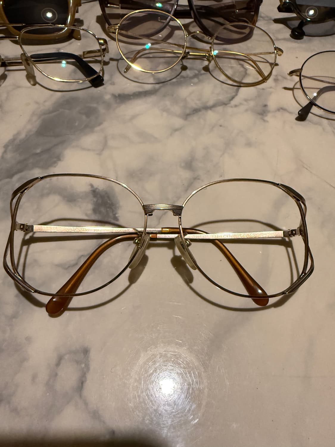 빈티지 금테 안경 상품이미지1