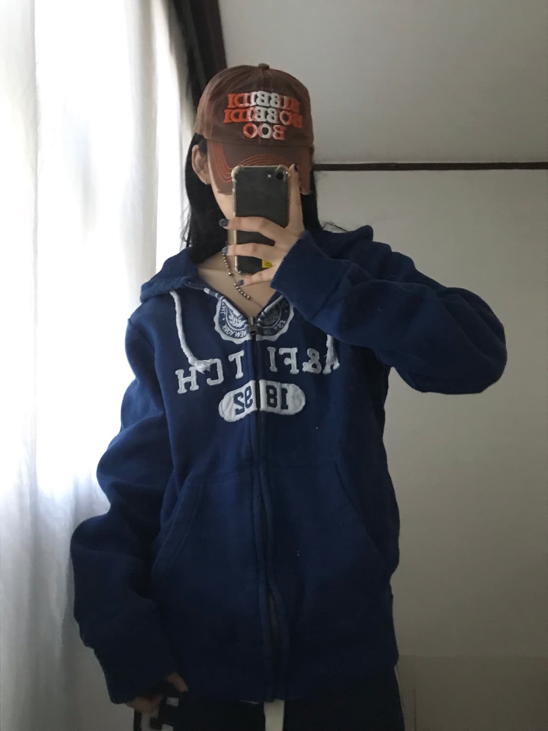 아베크롬비 블루 오버핏 후드집업 상품이미지3