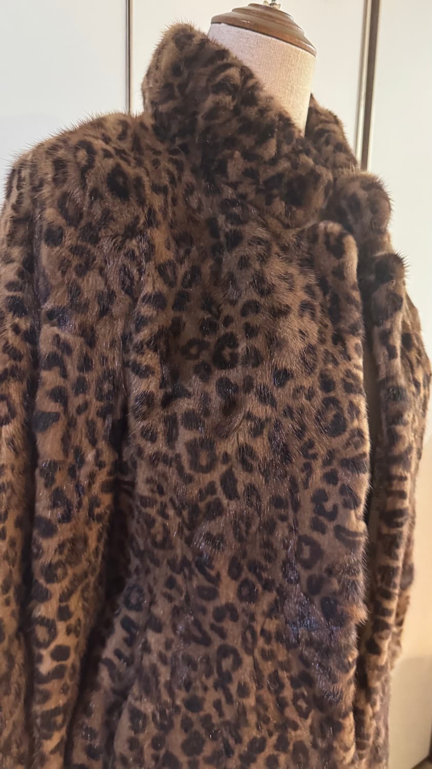Marmalady 레오파드 밍크 퍼 자켓 상품이미지7