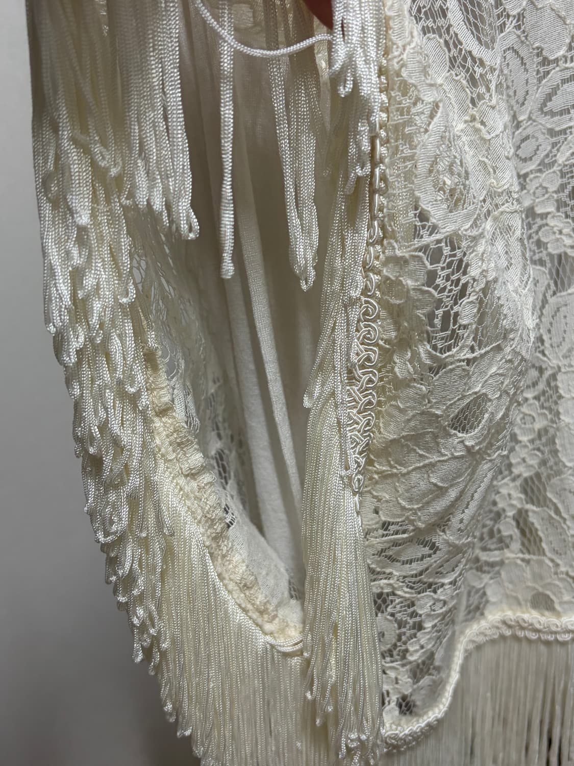 레이스 크로셰 니트 숄 가디건 니혼진 모리걸 상품이미지3