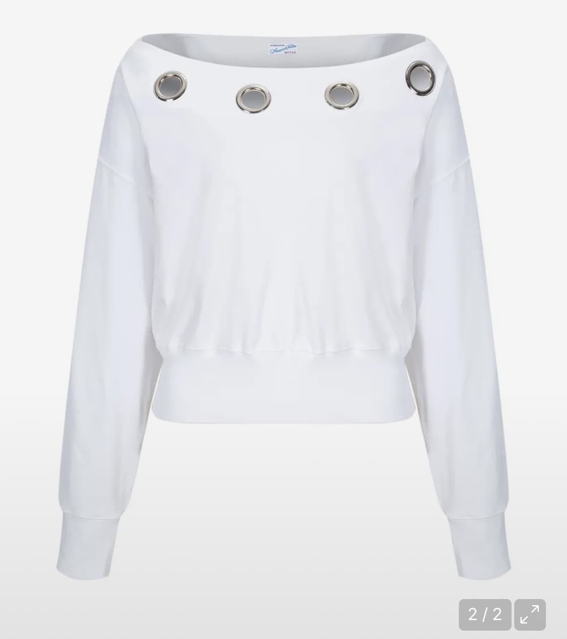 플리즈노팔로우 kealy eyelet 오프숄더 맨투맨 상품이미지3