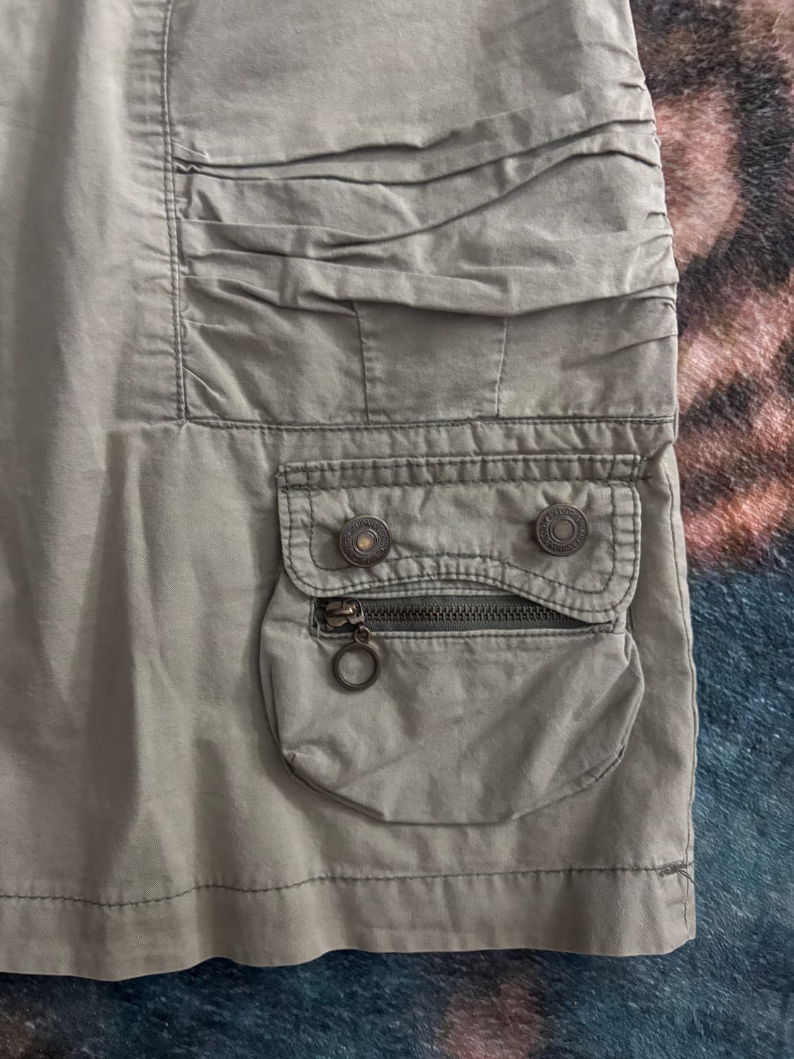 TTF✳️빈티지 밀리터리 셔링 포켓 스커트 상품이미지7