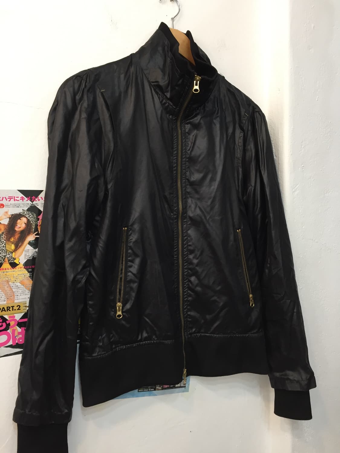 빈티지 골드 포인트 블루종 자켓 상품이미지3