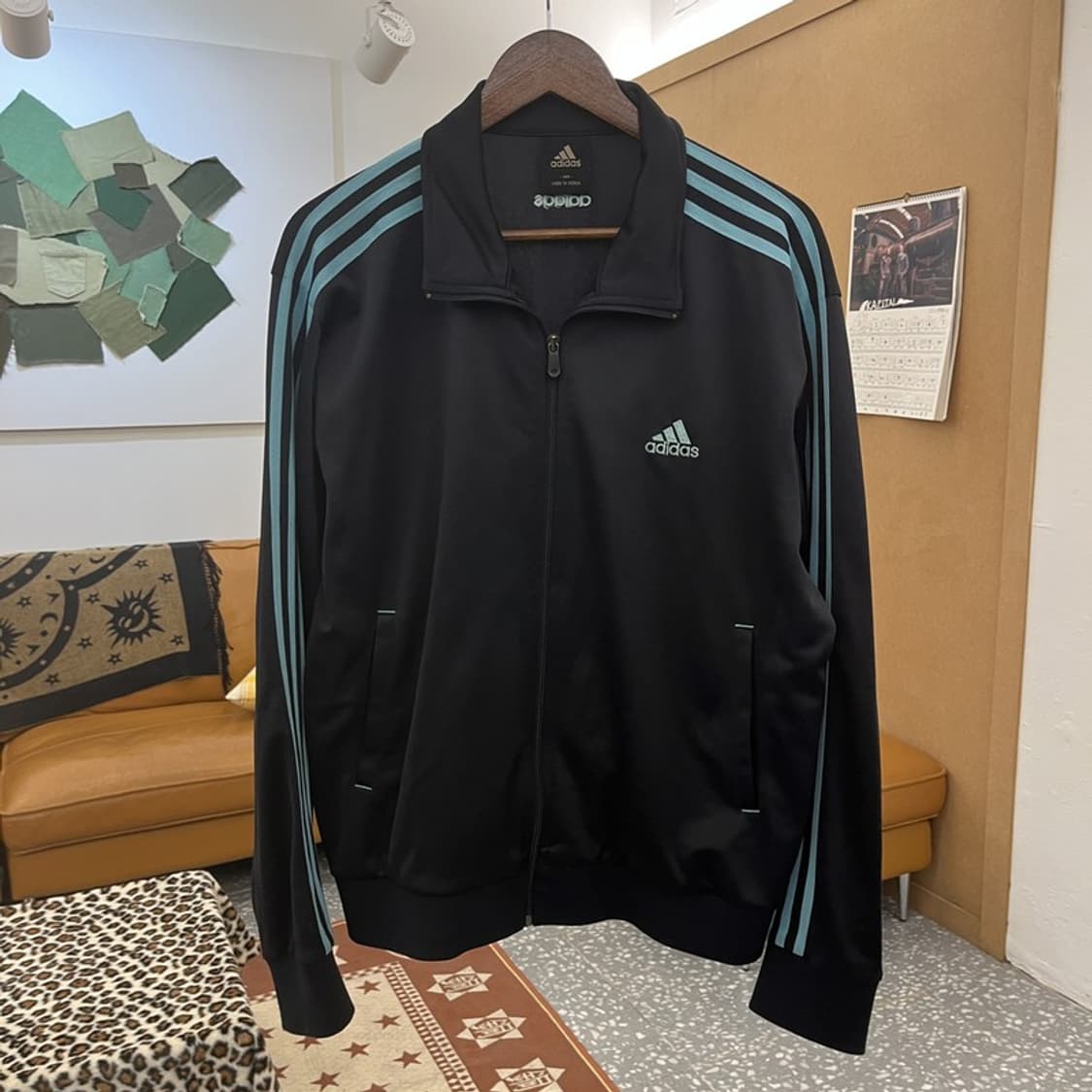 아디다스 레트로 Y2K 빈티지 스카이블루 져지 집업 105 C09733 상품이미지3