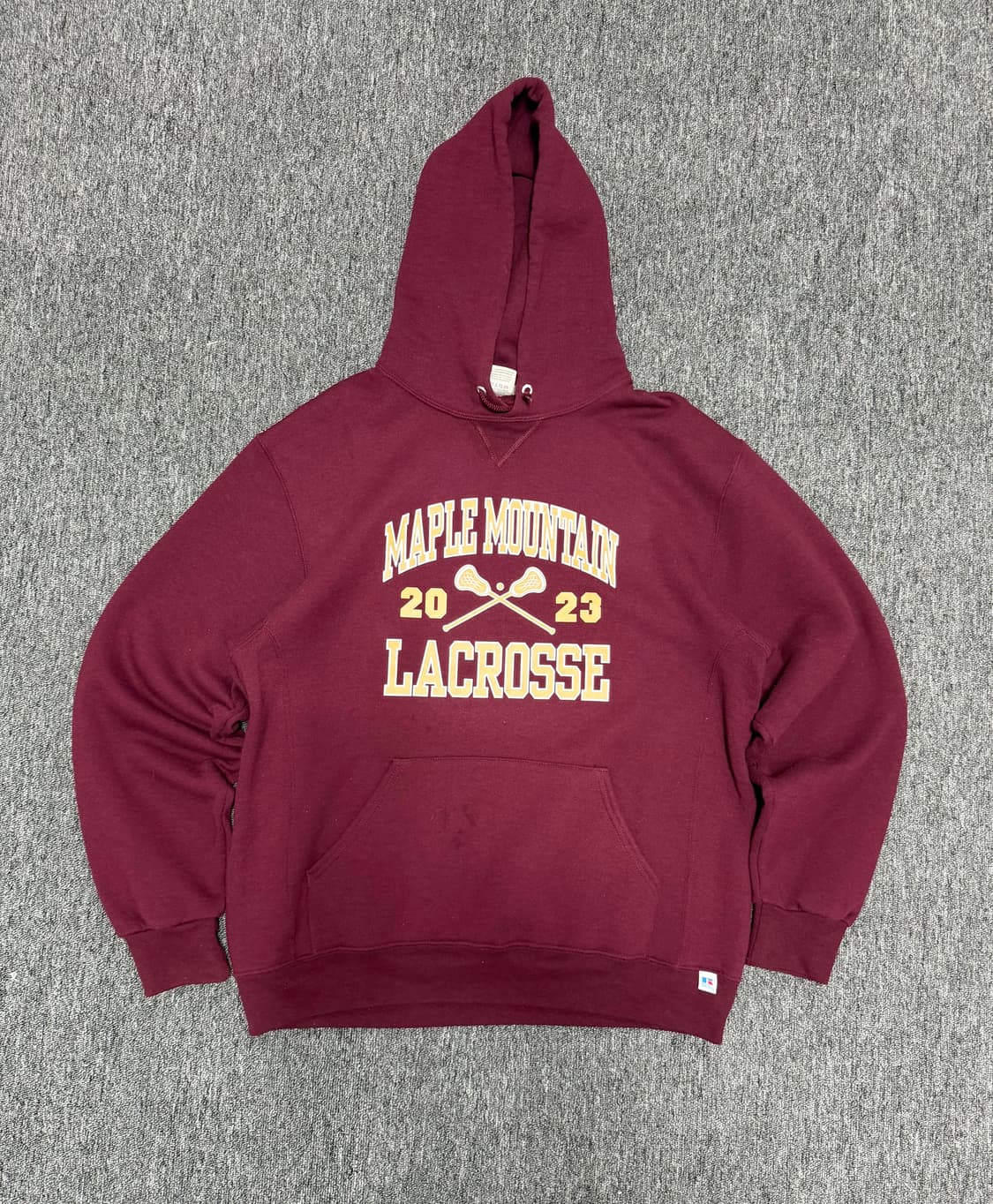 Russell burgundy hoodie  상품이미지1