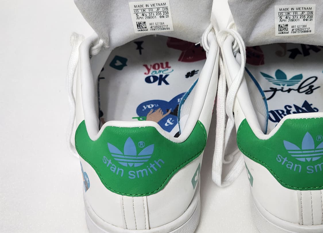 아디다스 스탠 스미스 커스텀 화이트/그린 235 사이즈 상품이미지8