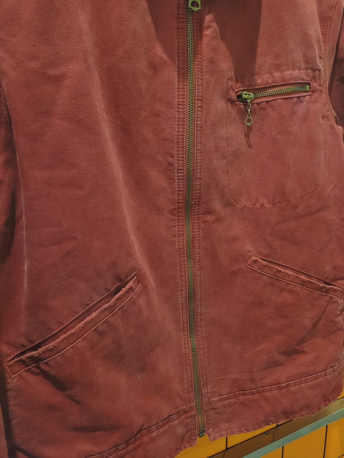 90s 빈티지 폴로 랄프로렌 디트로이트 워크 자켓 버건디 상품이미지5