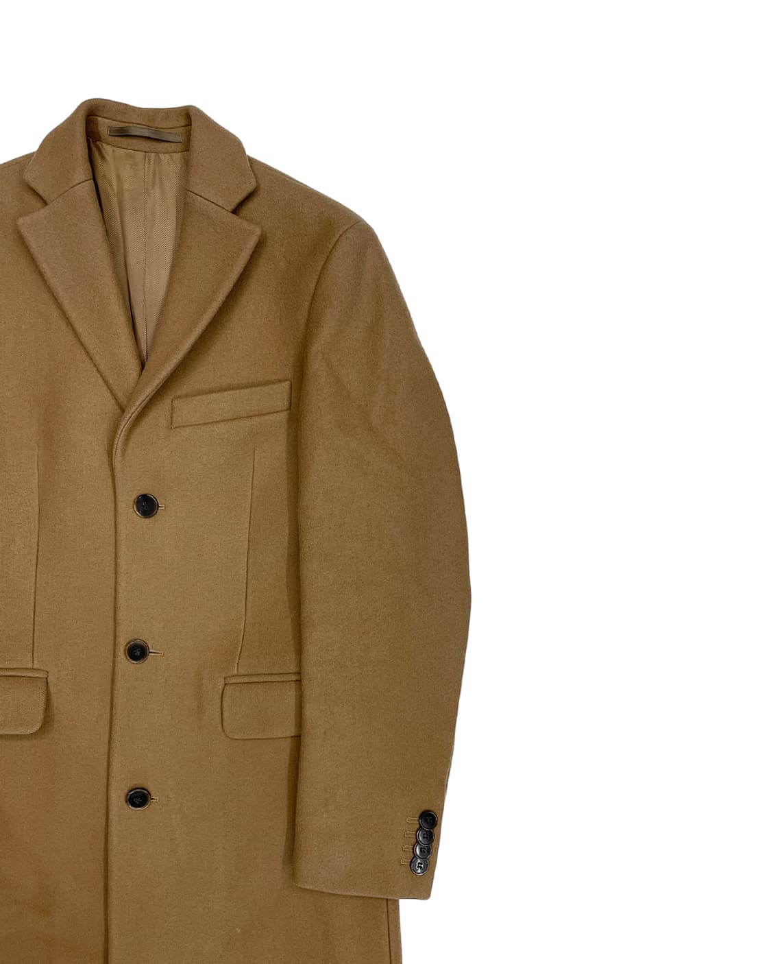 아크네 스튜디오 싱글 브레스티드 울 코트 카멜 상품이미지6