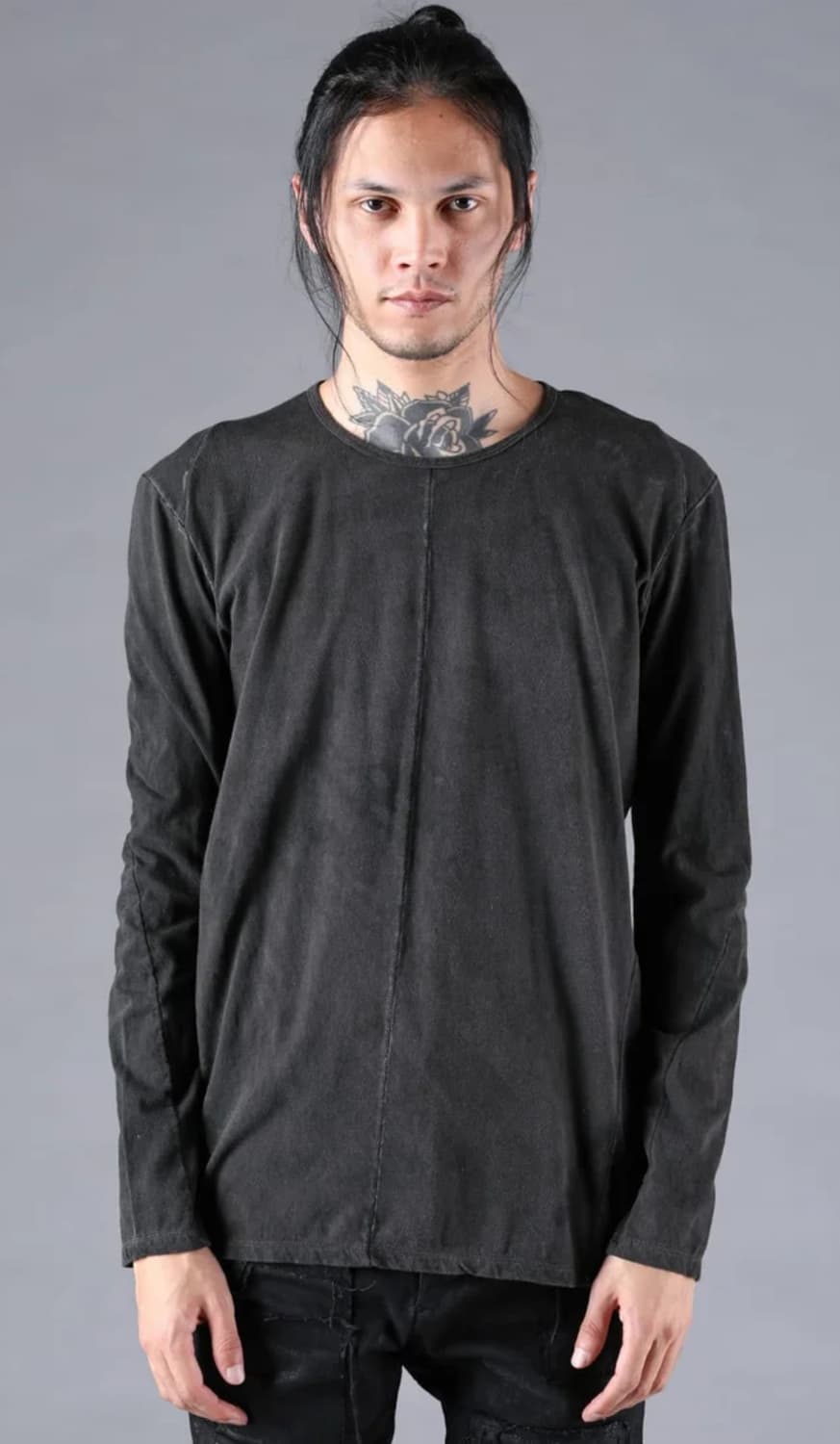 d.hygen contrast stitched dyed long slee 상품이미지2