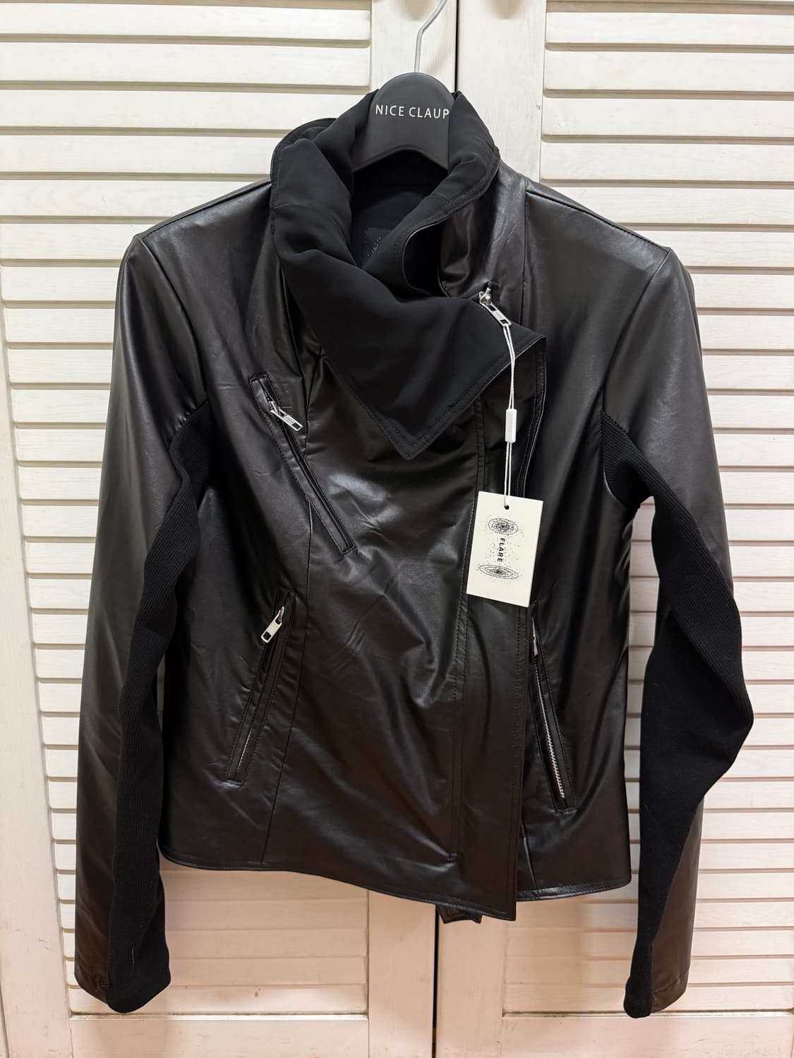 플레어업 레더 바이커 자켓 /사이즈 1 상품이미지2