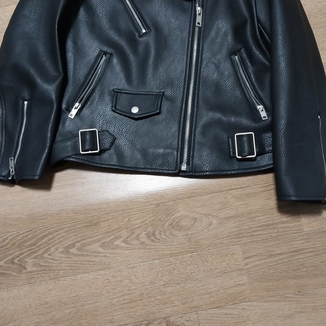 인조가죽 라이딩 자켓 남성95  상품이미지2