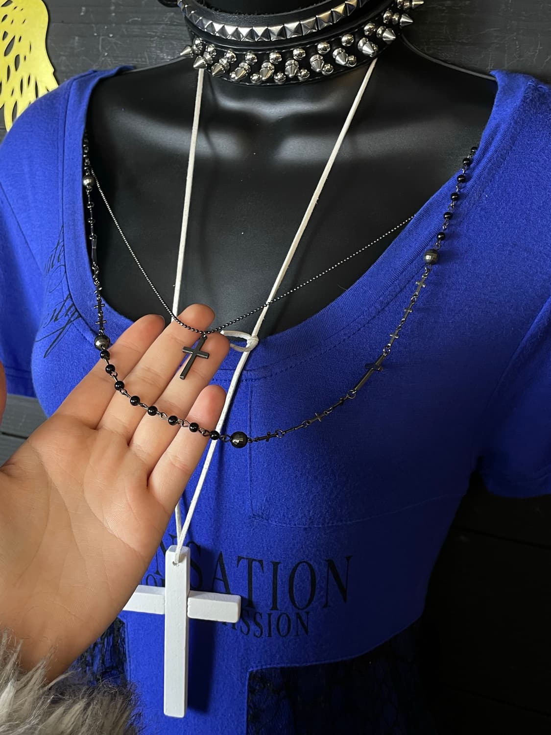 GHOST OF HARLEM 고스트오브할렘 고오할 펑크 블루퍼플 원피스 상품이미지3