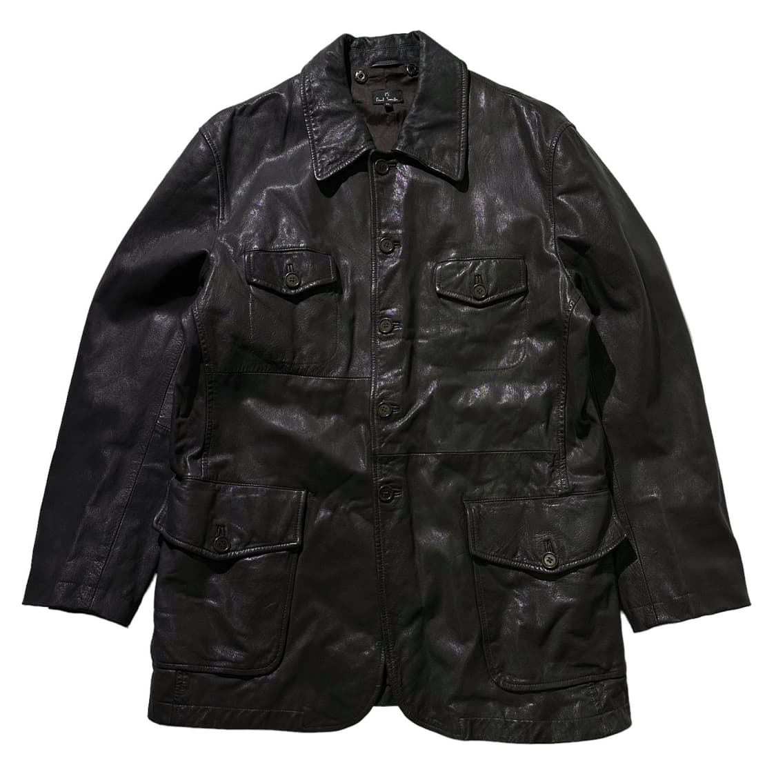 (매장판) 폴스미스 레더 싱글 유틸리티 가죽자켓 상품이미지1