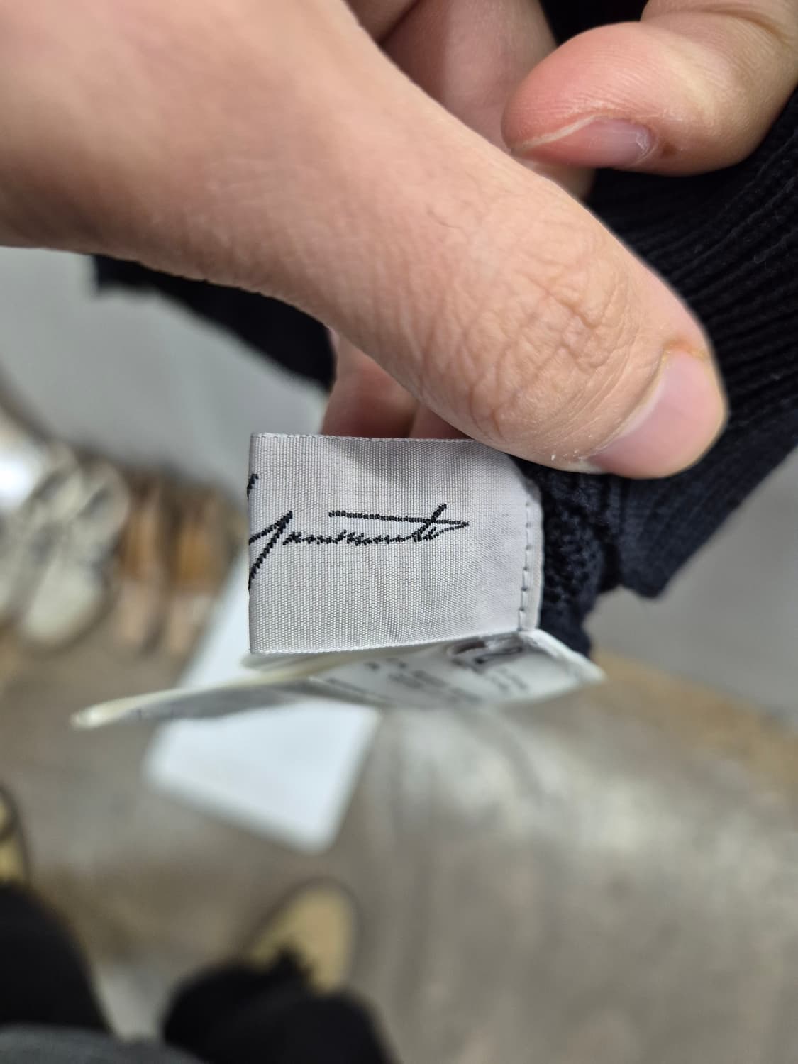 요지 야마모토 블랙 스트라이프 니트 2 상품이미지9