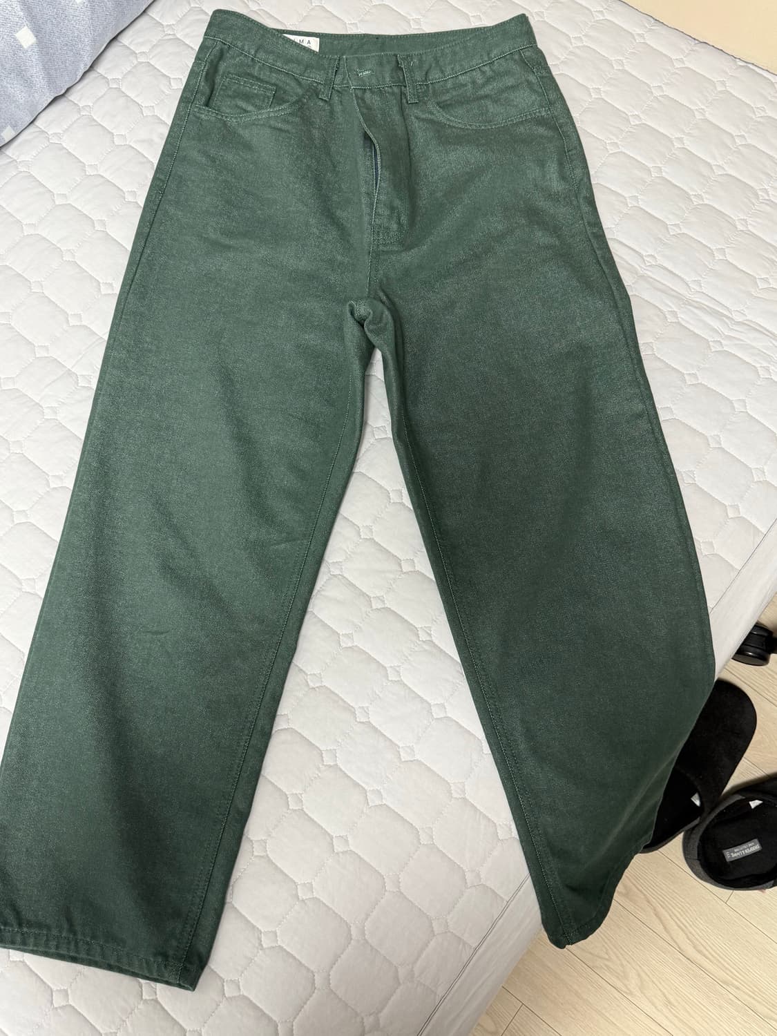 키마우라 사시코 팬츠 Sashiko Pocket Denim (Green) 상품이미지1