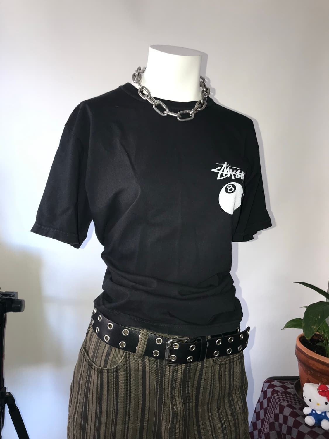 STUSSY 8-Ball Printing T-shirts Black 상품이미지1
