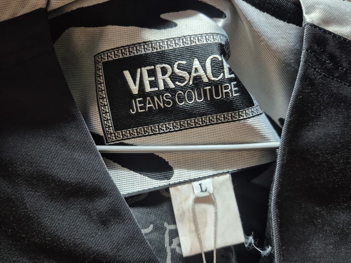 90's 베르사체 VERSACE 지브라 메두사 은장 베스트 M 정품 상품이미지4