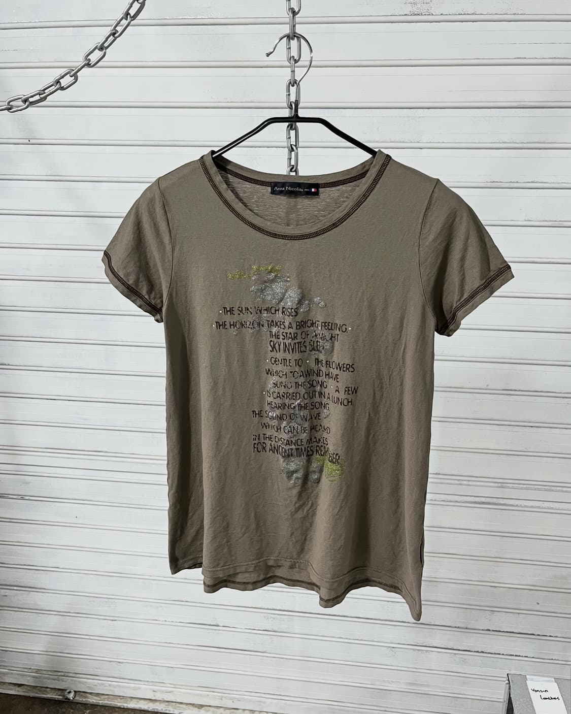 Anna Nicola lettering tee 상품이미지1