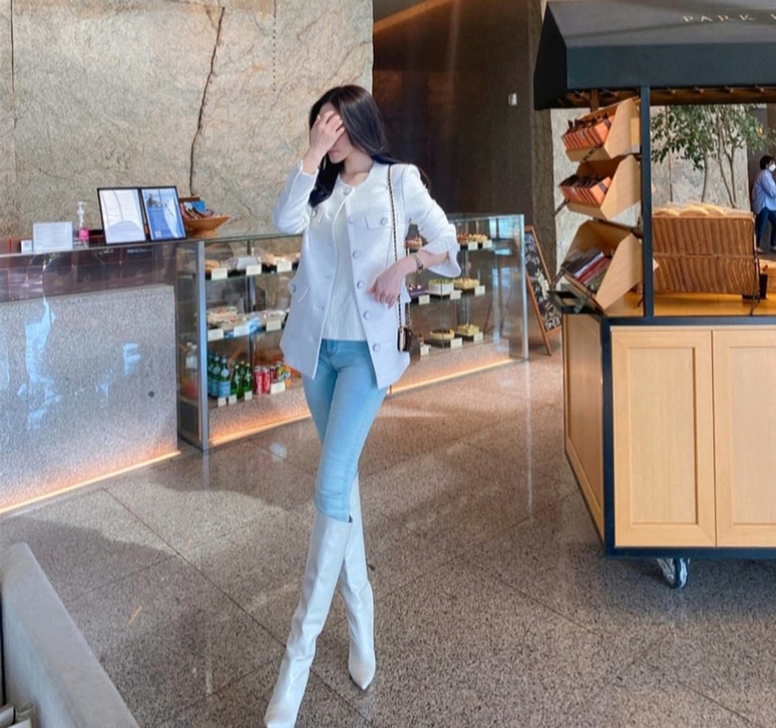 더로랑 japan fabric 트위드자켓(새상품S) 상품이미지4