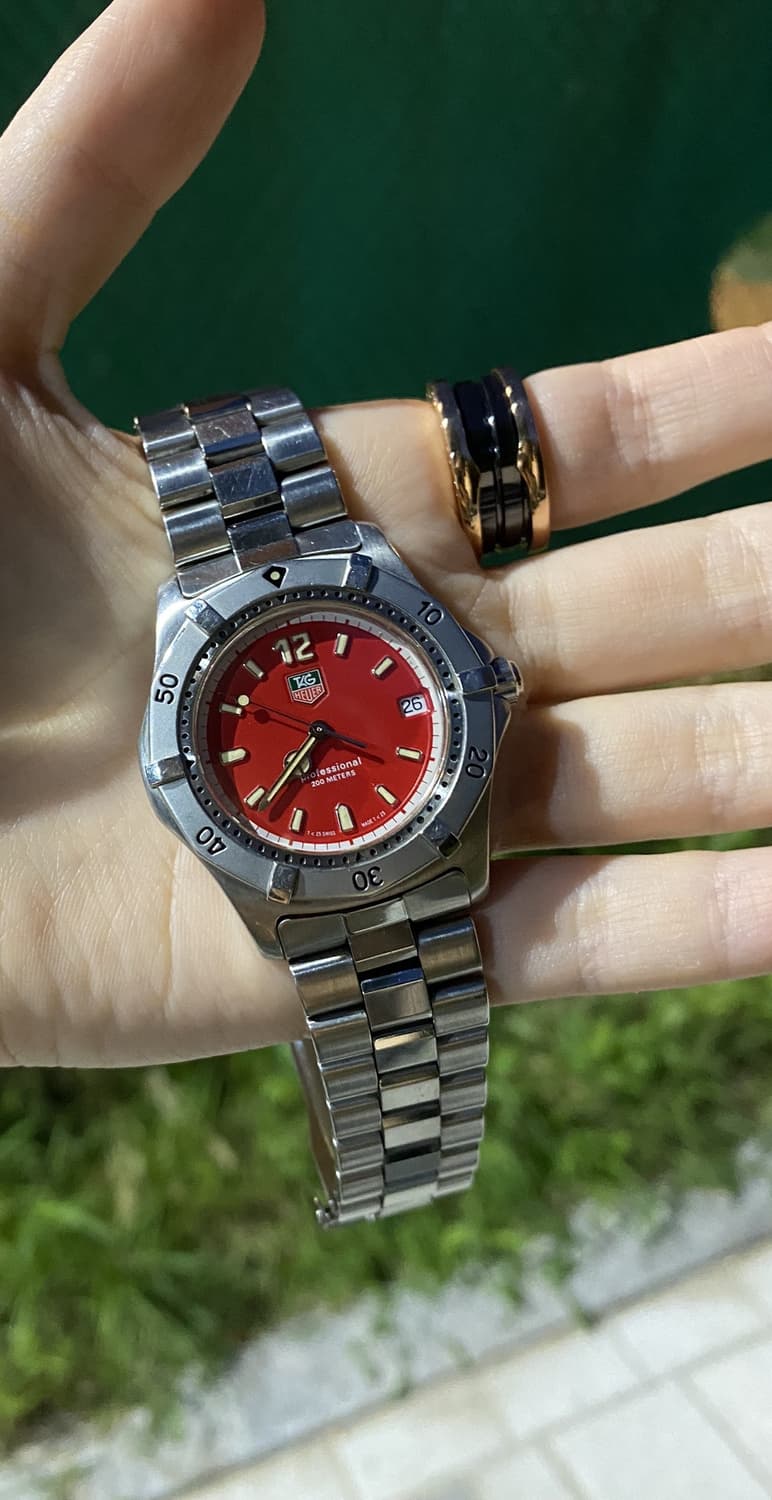 극레어 태그호이어 프로페셔널 38mm 적판 wk1114 상품이미지2