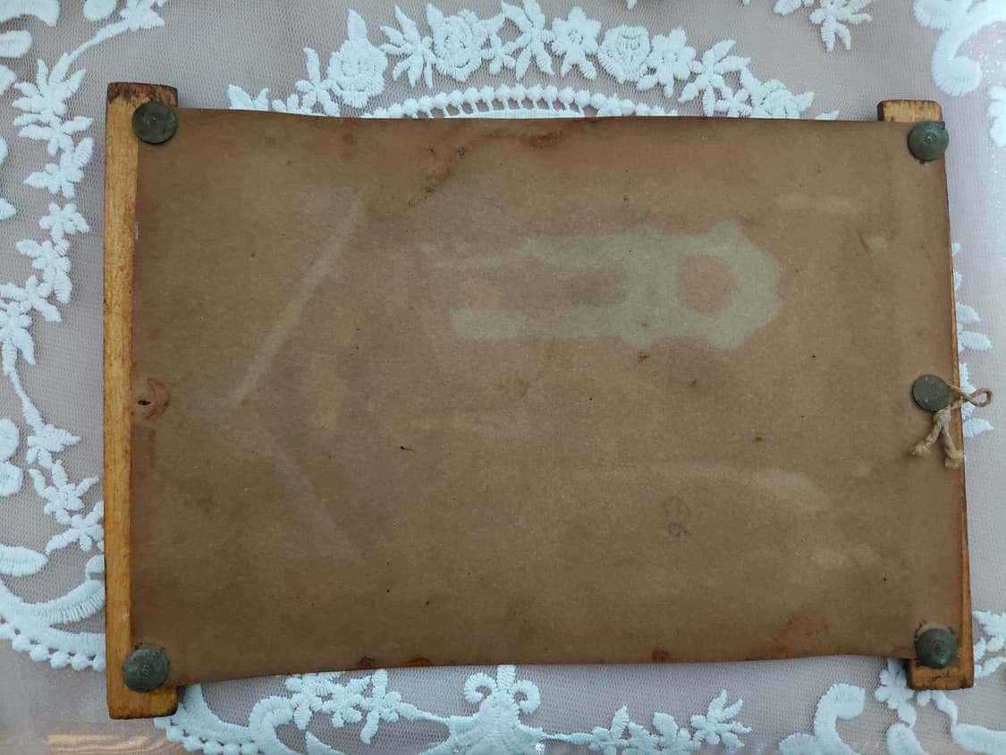 Rare Antique)네덜란드 빈티지앤틱 양피지스타일 족자 액자 상품이미지4