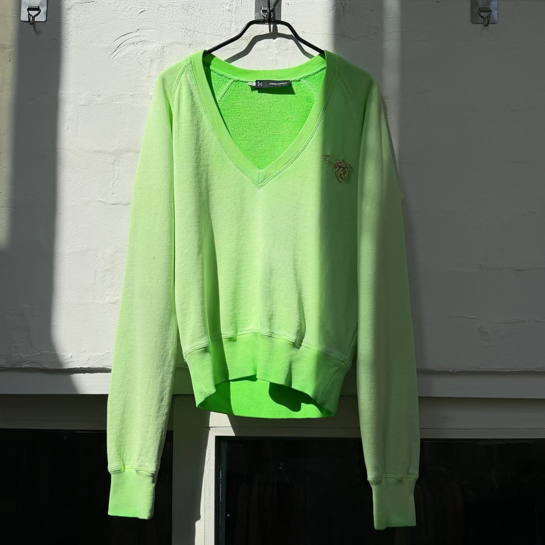 Dsquared2 디스퀘어드 그린 브이넥 스웨트셔츠 S 상품이미지1