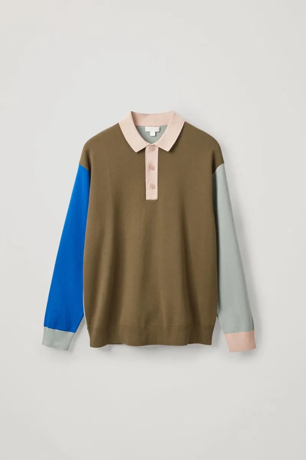 COS Knitted Long-sleeve Polo Shirt 상품이미지1