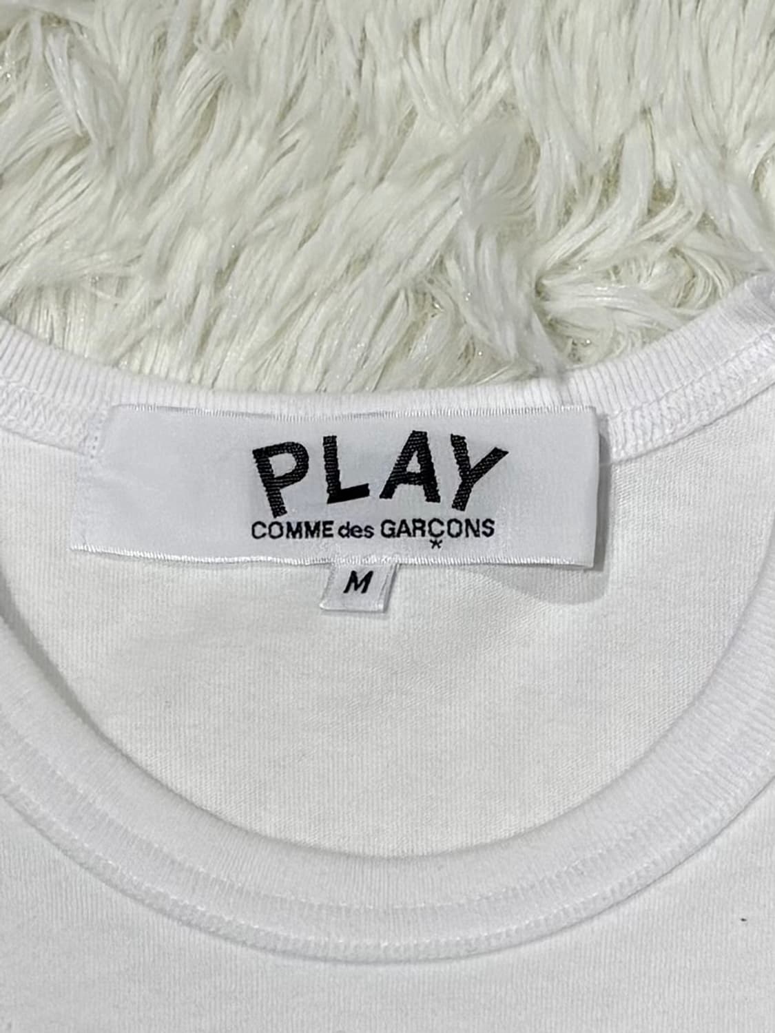 꼼데가르송 화이트 하트와펜 반팔 상품이미지6