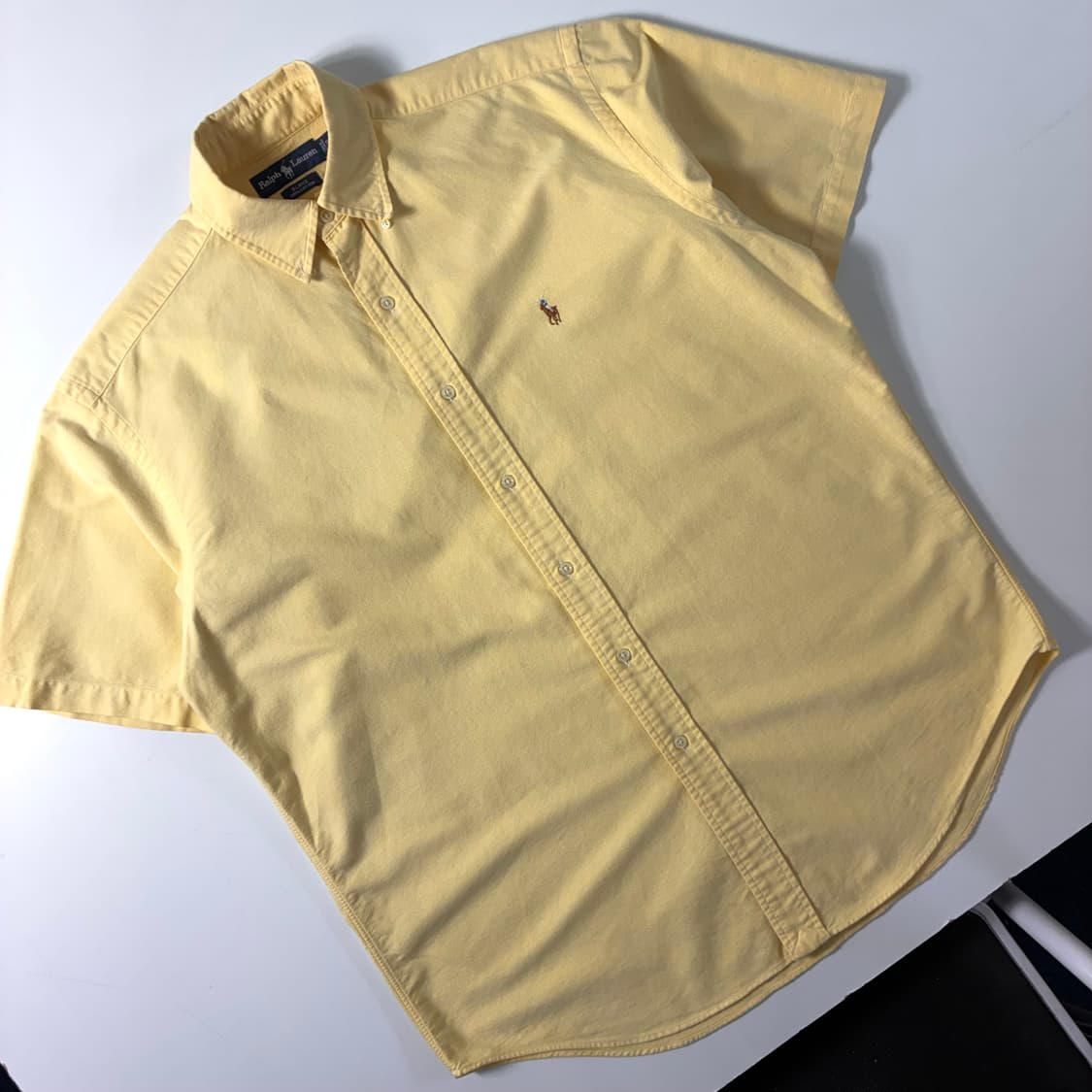 Polo  폴로 랄프로렌 자수 코튼 옐로우 반팔셔츠  상품이미지2