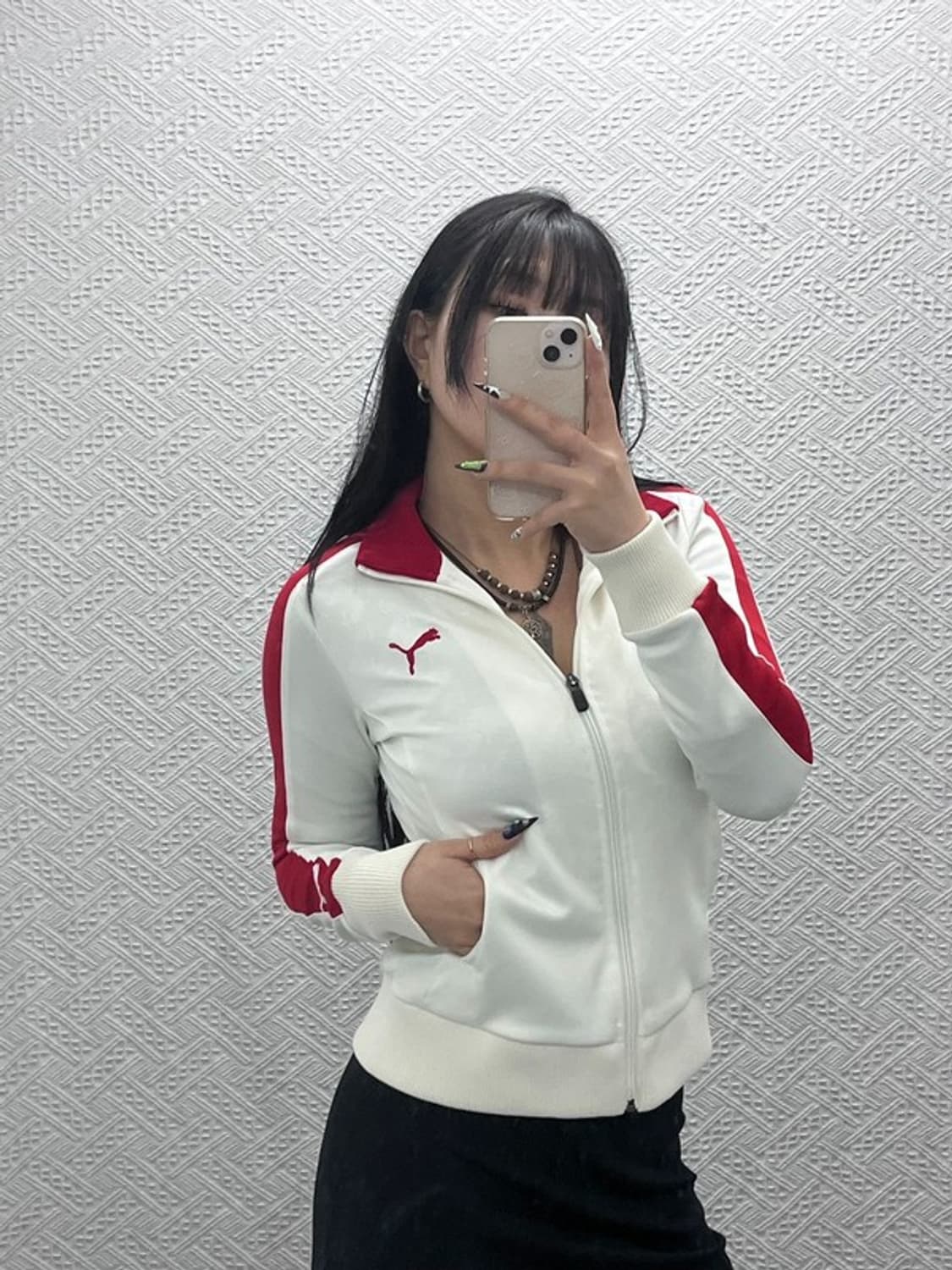 푸마 올드스쿨 Y2K 사이드라인 트랙탑 집업 져지 S C08779 상품이미지1