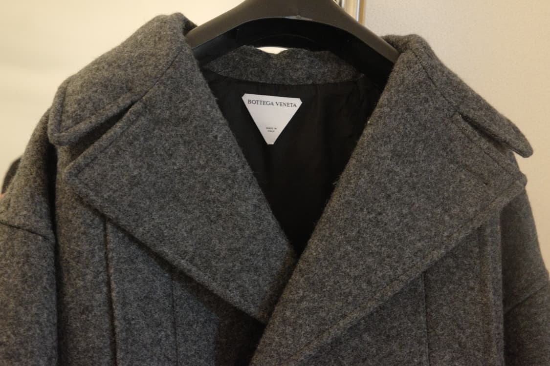 보테가베네타 그레이 헤비 울 자켓 크롭 코트 상품이미지2